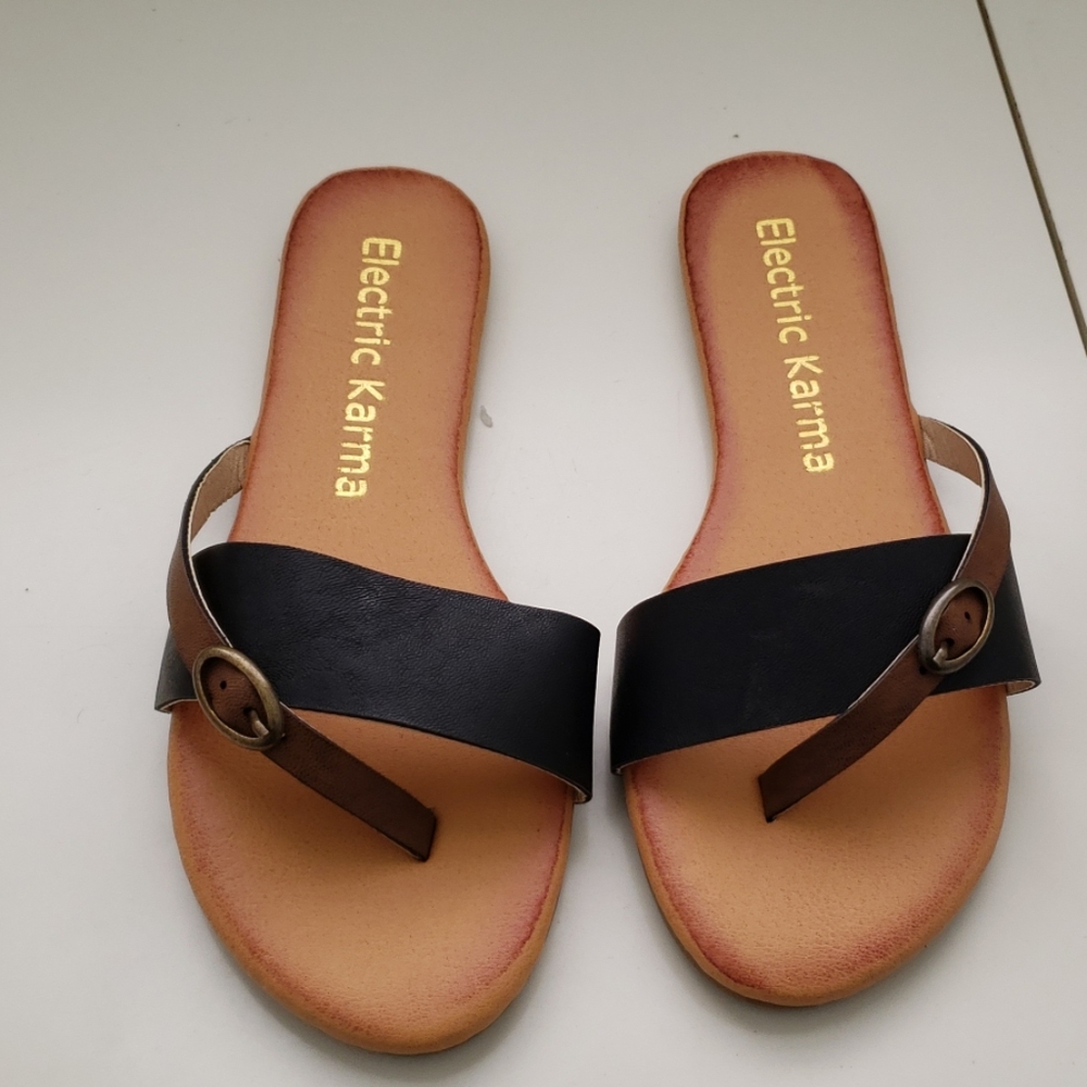 Electric Karma  Black Sandal